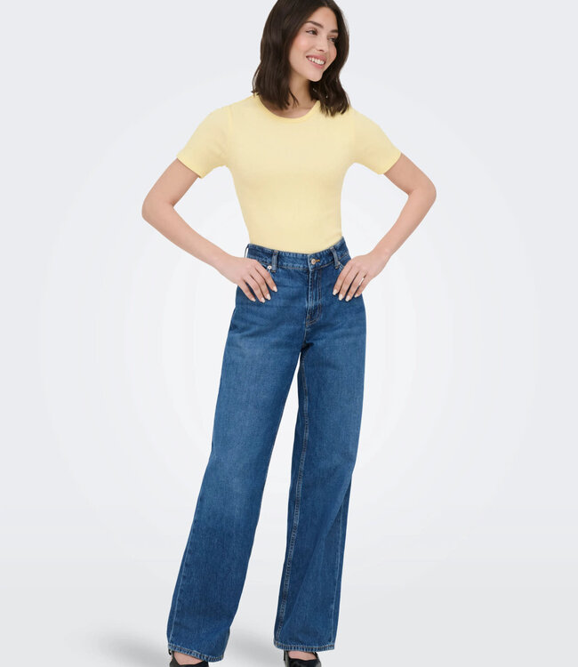 JDY T-Shirt LUCKY JDY PASTEL YELLOW