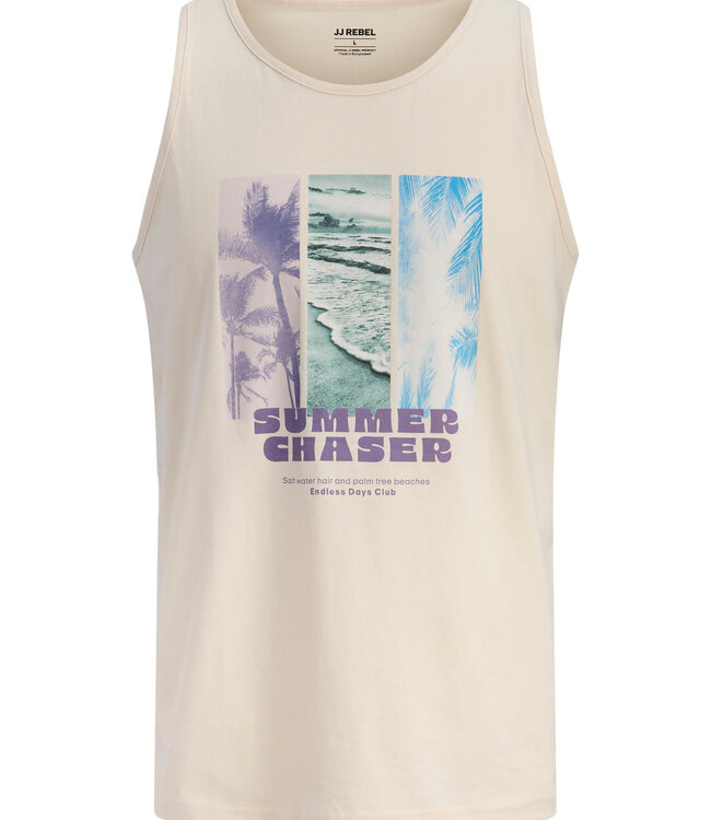 JJ REBEL Tanktop MILES JJ REBEL WHITECAP GRAY