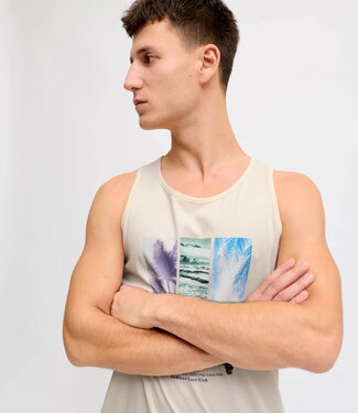 JJ REBEL Tanktop MILES JJ REBEL WHITECAP GRAY