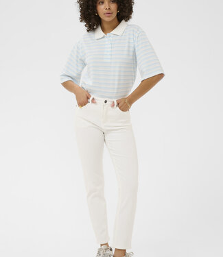 KAFFE Broek JEANS WILLOW SLIM KAFFE CHALK