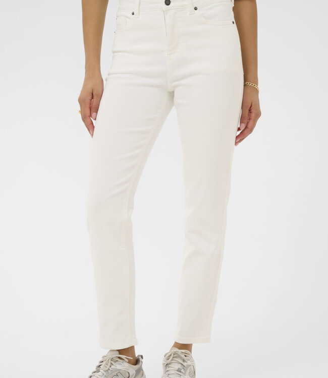 KAFFE Broek JEANS WILLOW SLIM KAFFE CHALK