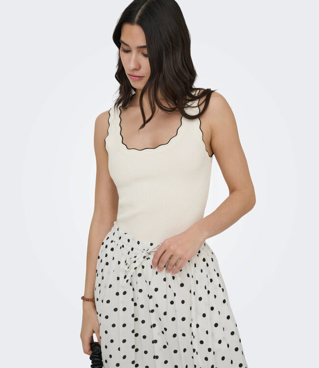 JDY Top NANNA SCALLOP JDY WHITE