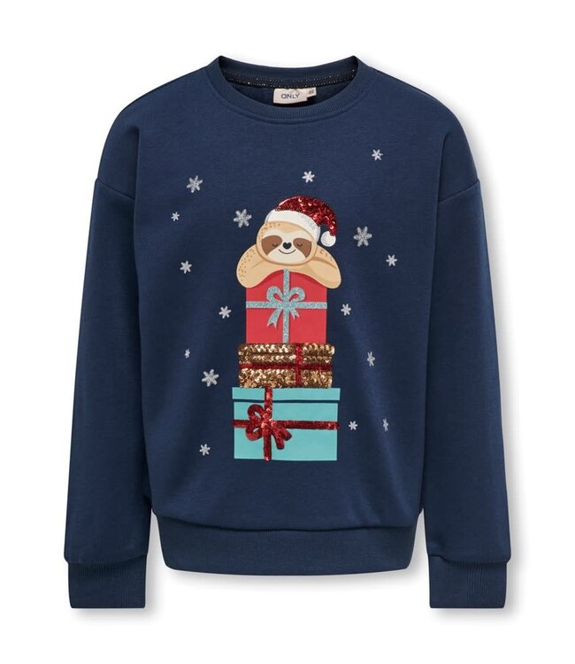 Pull YDA XMAS Only Kids Girls  DRESS BLUE