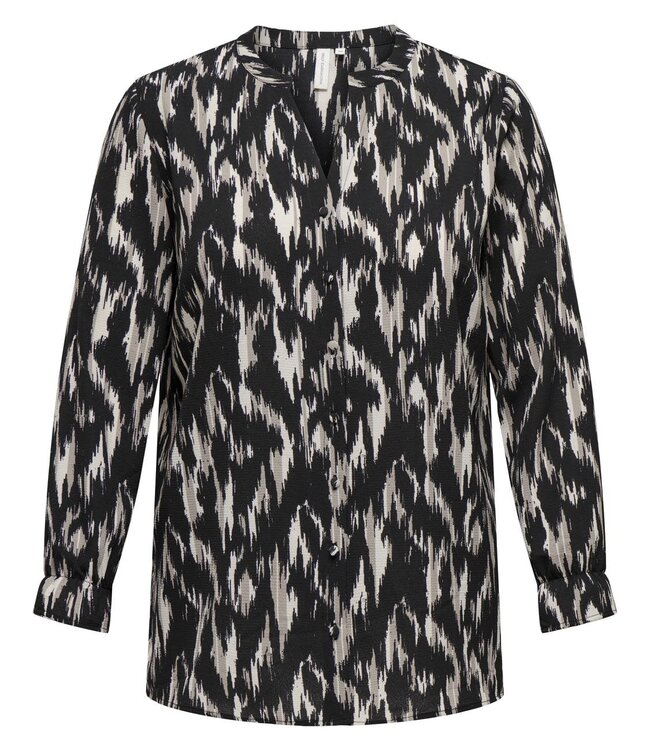 ONLY CARMAKOMA Blouse LUX LIFE CARKOMA BLACK IKAT