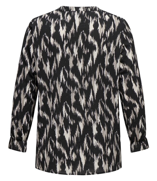 ONLY CARMAKOMA Blouse LUX LIFE CARKOMA BLACK IKAT