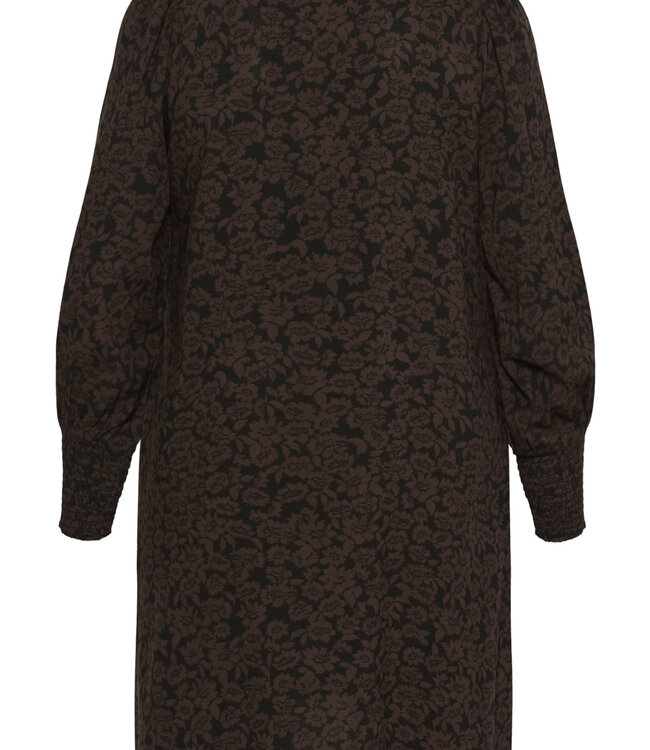 KAFFE CURVE Kleed BELLA SMOCK KAFFE CURVE FUDGE BLACK FLOW 107734