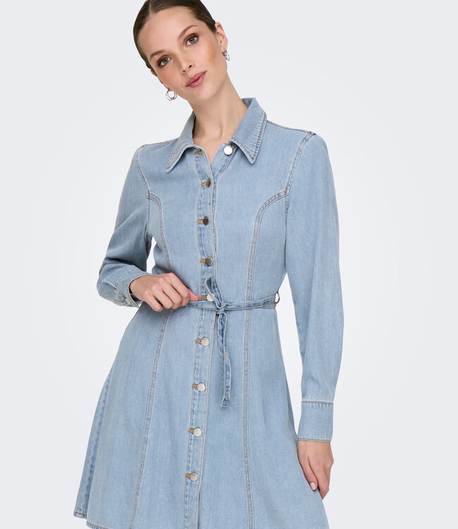 ONLY Kleed JEANS KAMMA BELT LIGHT BLUE DENIM