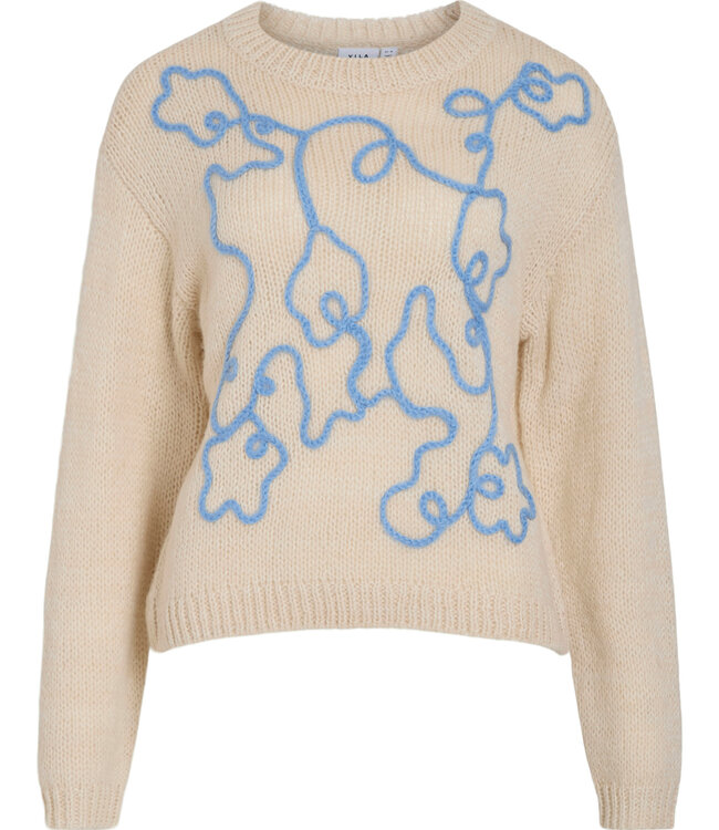 VILA Pull MOYANO VILA BIRCH BISSFUL BLUE
