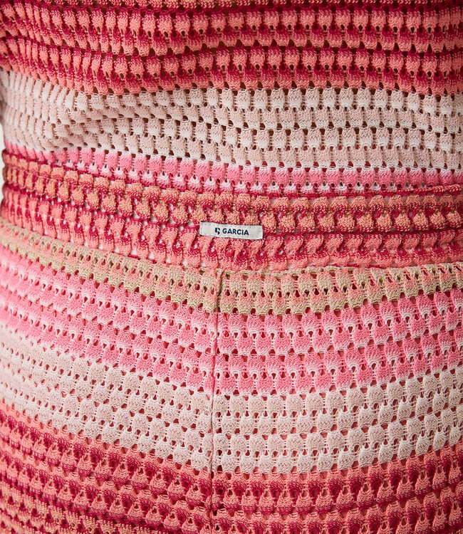 GARCIA Broek STRIPE GEHAAKT GARCIA GIRLS TEENS CORAL