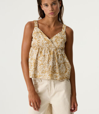 GARCIA Top SPAGHETTI BANDJE BLOEM GARCIA TEENS GIRLS FRESH TAN