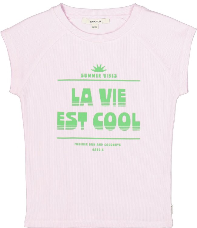 GARCIA T-Shirt LA VIE EST COOL GARCIA TEENS GIRLS CRYSTAL