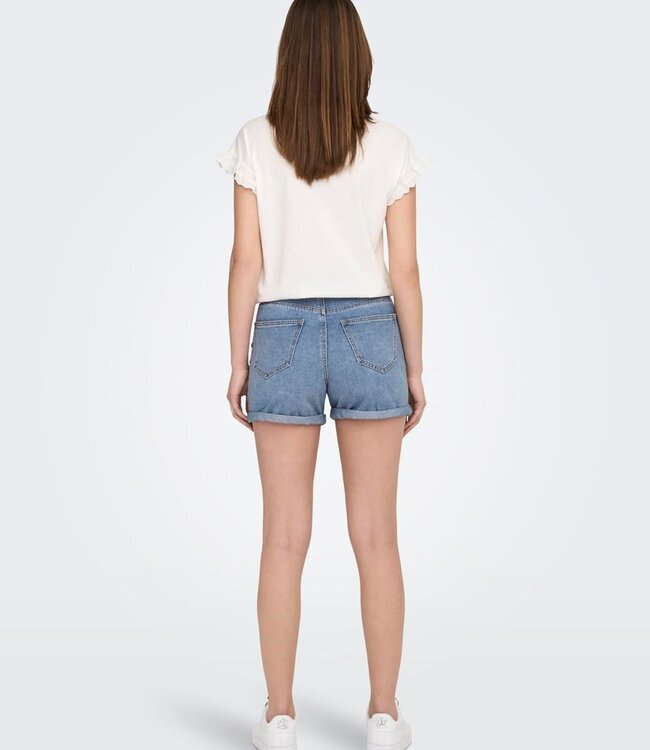 ONLY Short Jeans PHINE Only LIGHT BLUE DENIM