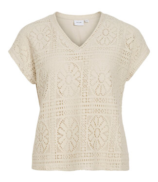VILA Blouse MERINDA V-NECK VILA BIRCH