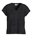 VILA Blouse MERINDA V-NECK VILA BLACK BEAUTY