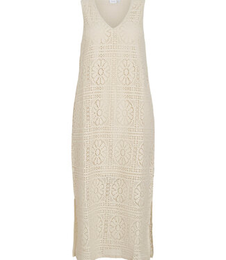 VILA Kleed MERINDA V-NECK VILA BIRCH