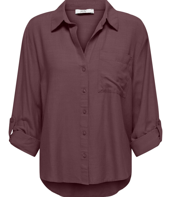 JDY Hemd CAYA LINNEN LOOSE JDY HUCKLEBERRY