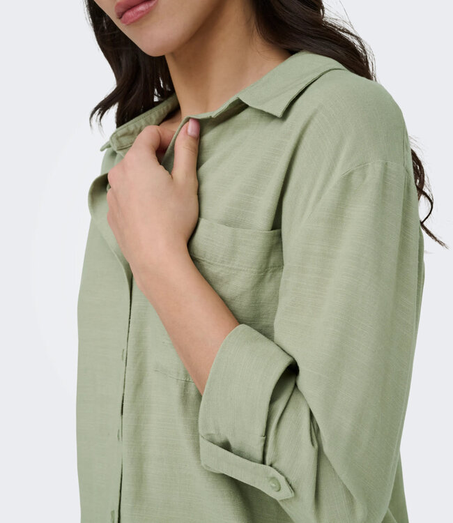 JDY Hemd CAYA LINNEN LOOSE JDY LAUREL OAK