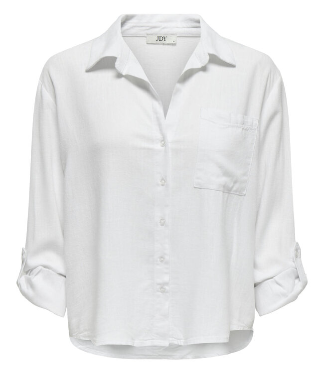 JDY Hemd CAYA LINNEN LOOSE JDY WHITE