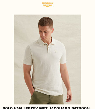 PME LEGEND Polo JACQUARD JERSEY PME LEGEND EGRET