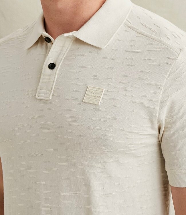PME LEGEND Polo JACQUARD JERSEY PME LEGEND EGRET