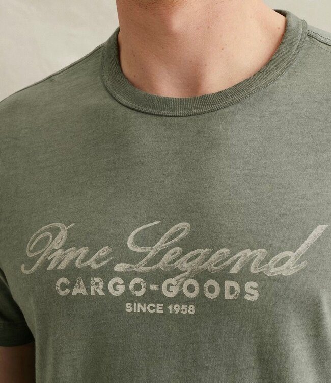 PME LEGEND T-Shirt JERSEY COLD DYE PME LEGEND ICEBERG GREEN