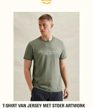 PME LEGEND T-Shirt JERSEY COLD DYE PME LEGEND ICEBERG GREEN