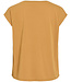 VILA T-Shirt MODALA NEW GLITTER V-NECK VILA AMBER GOLD