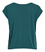 VILA T-Shirt MODALA NEW GLITTER V-NECK VILA ATLANTIC DEEP