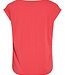 VILA T-Shirt MODALA NEW GLITTER V-NECK VILA HIBISCUS