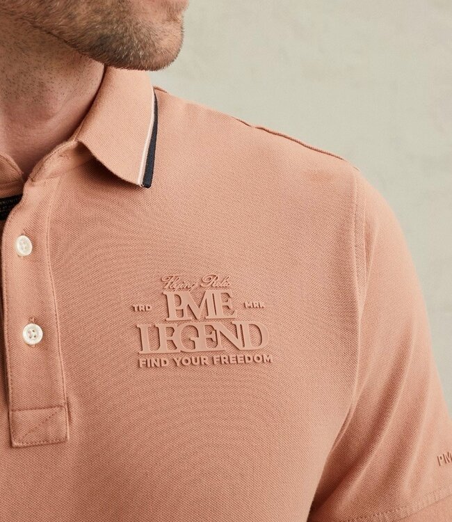 PME LEGEND Polo PIQUE MET ARTWORK PME LEGEND ROSE DAWN