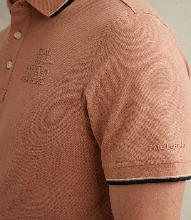 PME LEGEND Polo PIQUE MET ARTWORK PME LEGEND ROSE DAWN