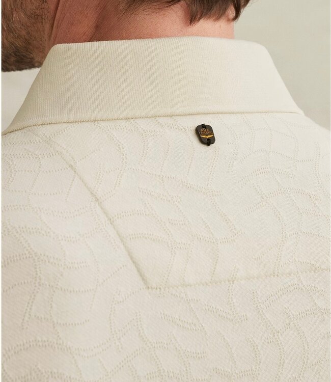 PME LEGEND Polo JERSEY JACQUARD PME LEGEND EGRET