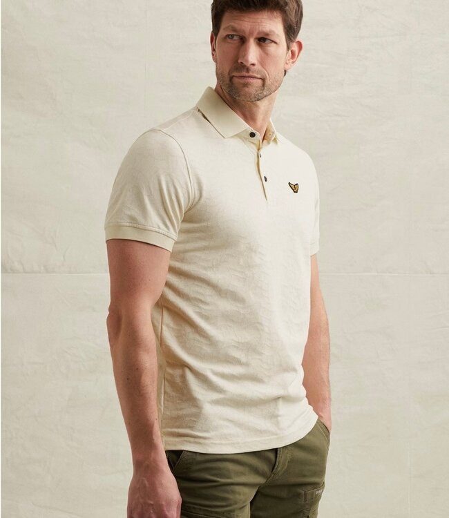 PME LEGEND Polo JERSEY JACQUARD PME LEGEND EGRET