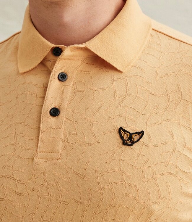 PME LEGEND Polo JERSEY JACQUARD PME LEGEND APRICOT CREAM