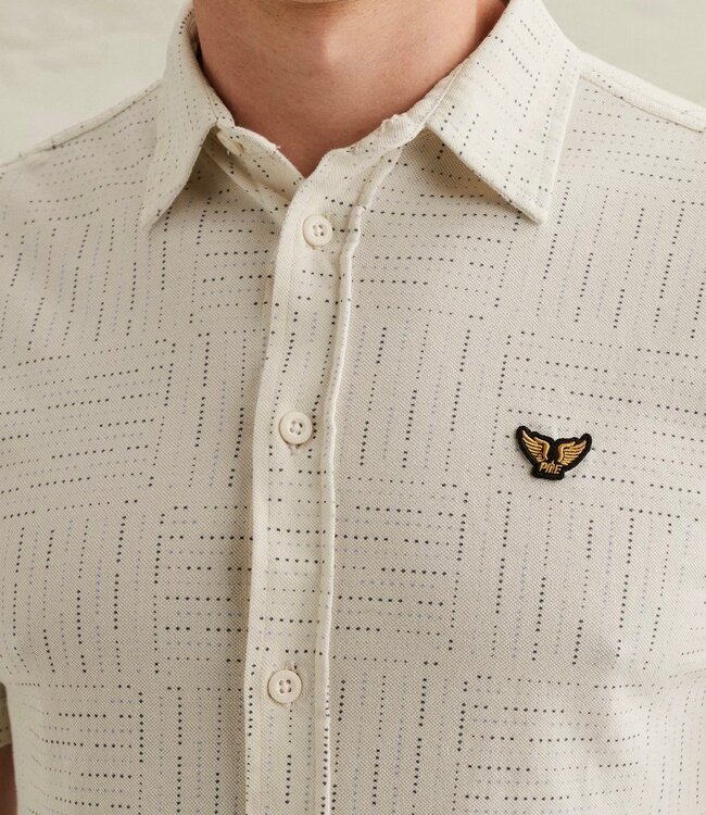 PME LEGEND Hemd PRINTED PIQUE PME LEGEND EGRET