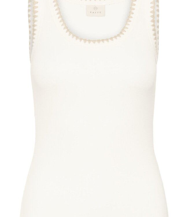KAFFE Top CARNA KAFFE CHALK WHITE