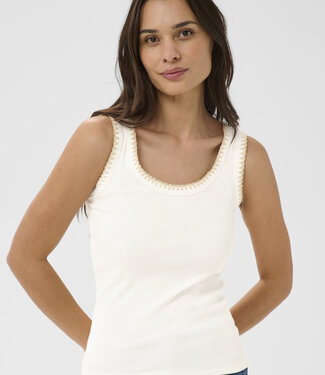 KAFFE Top CARNA KAFFE CHALK WHITE