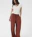 KAFFE Broek EMILY WIDE KAFFE HENNA
