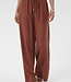 KAFFE Broek EMILY WIDE KAFFE HENNA
