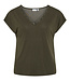 VILA T-Shirt MODALA V-NECK VILA FOREST NIGHT