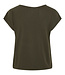 VILA T-Shirt MODALA V-NECK VILA FOREST NIGHT