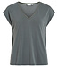 VILA T-Shirt MODALA V-NECK VILA BALSEM GEEN