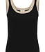 KAFFE Top LIZZA KAFFEE CONTRAST BLACK DEEP 100121