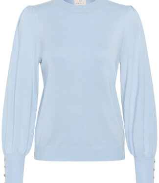 KAFFE Pull LIZZA ROUND KAFFE BLUE FOG 154008