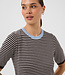 KAFFE T-Shirt LIZZA NARROW STRIPED KAFFE COFFEE BEAN TURTLE 1000011