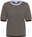 KAFFE T-Shirt LIZZA NARROW STRIPED KAFFE COFFEE BEAN TURTLE 1000011