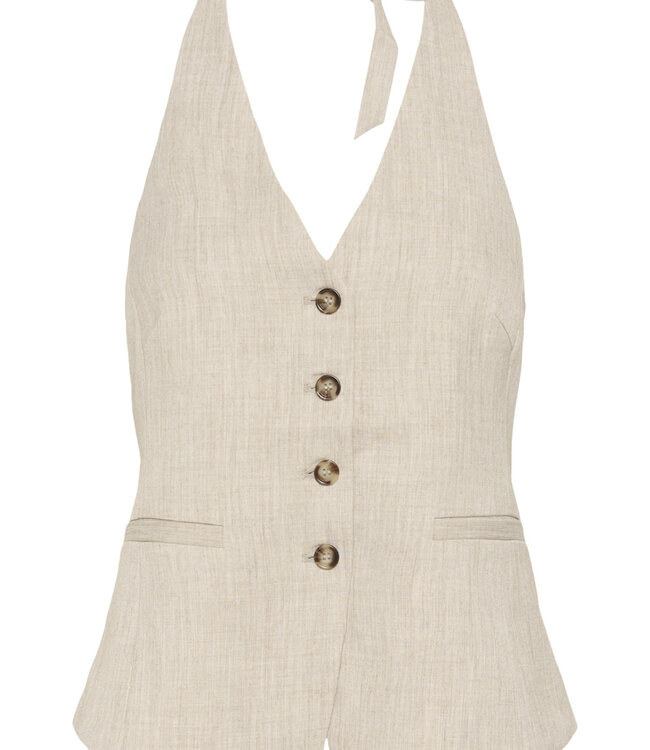 KAFFE Waistcoat MILA KAFFE FEATHER GRAY 1513051