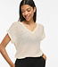 VILA T-Shirt LOGAN VILA V-NECK BIRCH
