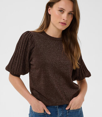 KAFFE Pull REGINA PLEAT KAFFE COFFE BEAN 190915