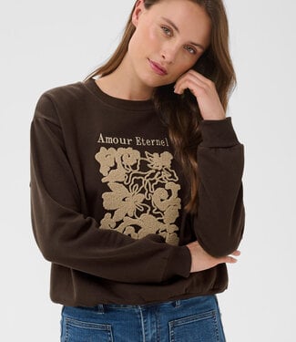KAFFE Pull SWEATER ROSEANNE KAFFE COFFEE BEAN 190915